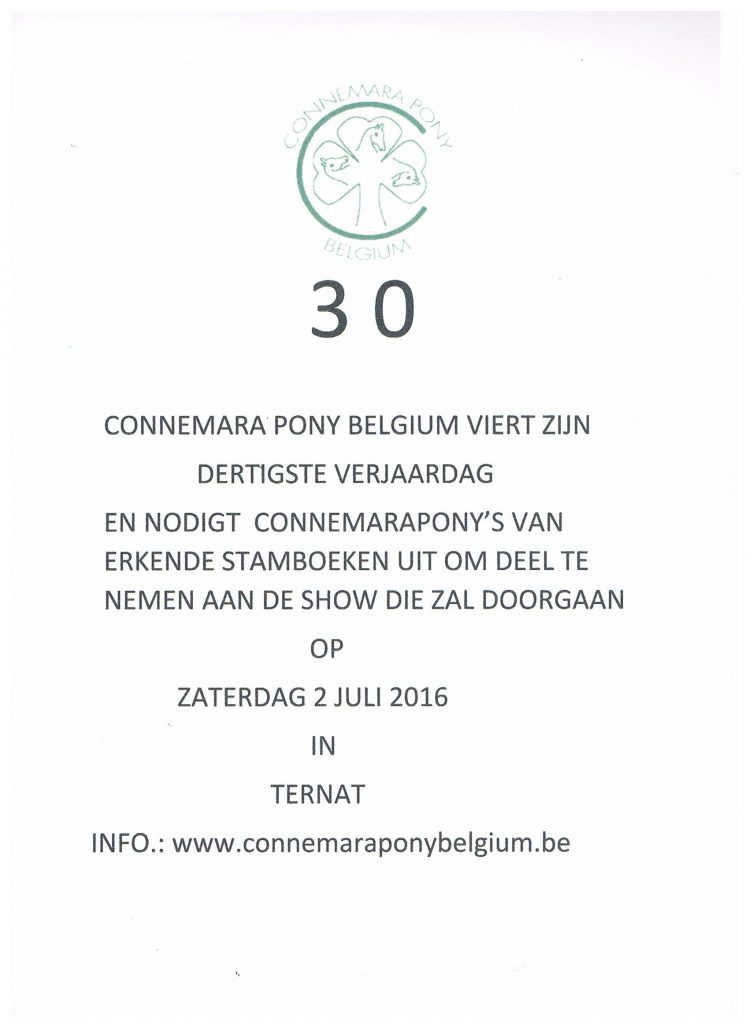 Uitnodiging 30 jaar BCPS